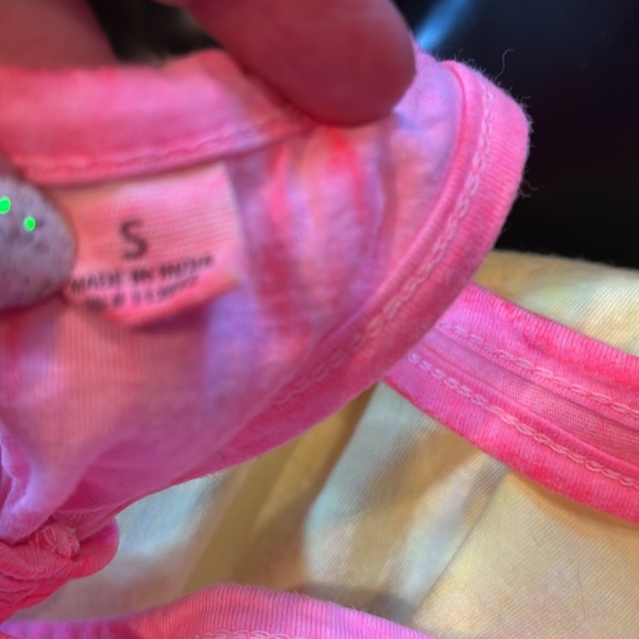 Pink White & yellow Racer Back Flowy Tank - Picture 5 of 5